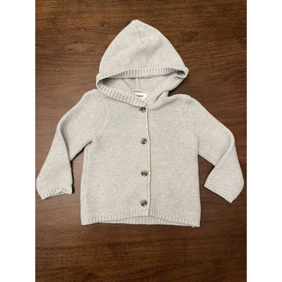 Old Navy Hooded Knit Sweater 18-24M - Picture 1 of 6